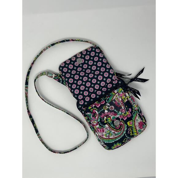 Vera Bradley Petal Paisley Crossbody Petite Travel - Picture 3 of 5